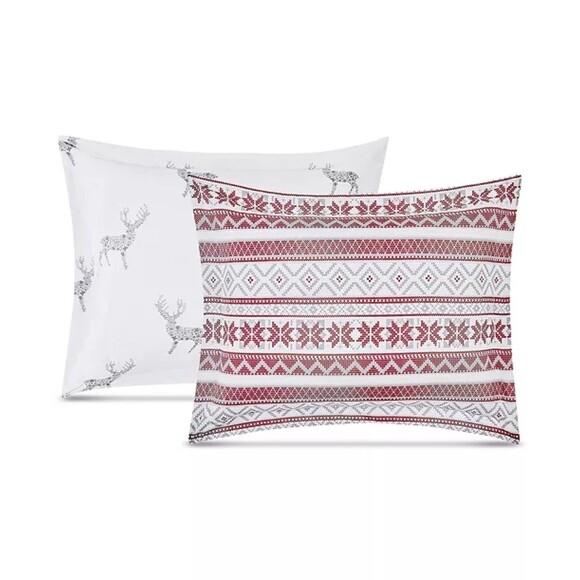 PEM AMERICA Holiday Fair Isle 2-Pc. Reversible Full/Queen Comforter Set bedding - Picture 2 of 9